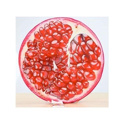 Cushion Pillow Soft Health Care Sofa Cushion Filling Round Shape 38X7Cm Fruit Wood Printed Seat Cushon Foam Inner Wood Shaping