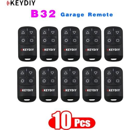 10PCS/LOT, KEYDIY 4 Buttons General Garage Door Remote Control for KD900 URG200 KD-X2 Mini KD Remote Generator B32