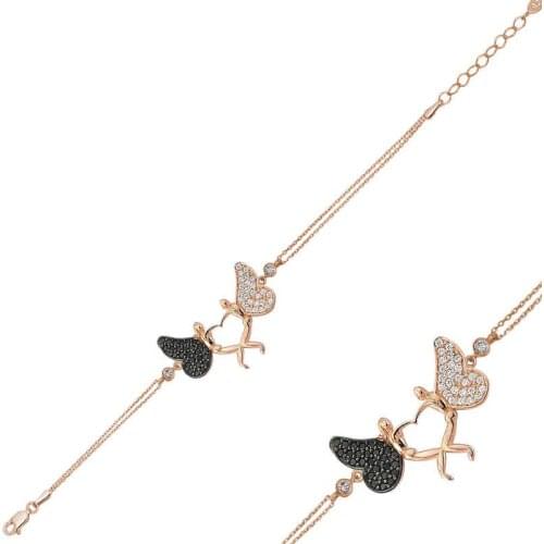 Tevuli 925 Sterling Silver Heart Angel Lady Bracelet