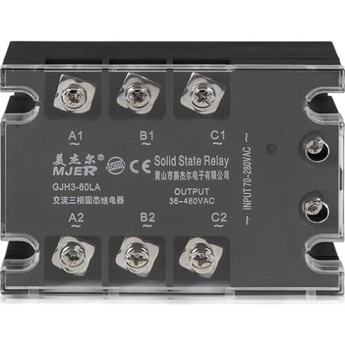 SSR Three Phase SSR-60 AC to AC 60 SSR Three Phase SSR 60A GJH3 60LA