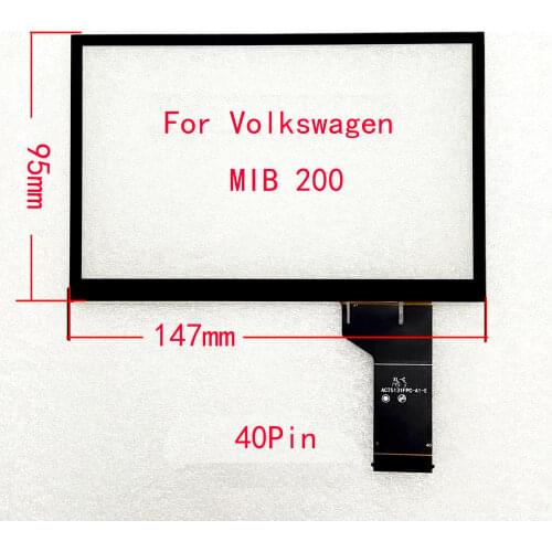 Volkswagen Mib200 682 Series Original Touch Screen Glass Panel Digitizer HandWriter 147*95mm 40Pin TDO-WVGA0633F00039 ACT5131FPC