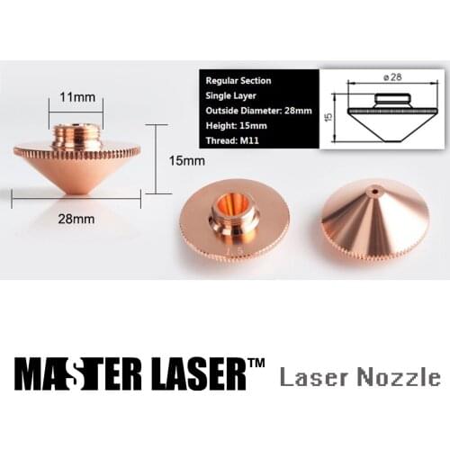Best Quality NSH28-2.0 Dia 2.0mm Single Layer for DNE Machine Cutting Fabric Precision Brass Alloy Laser Nozzle