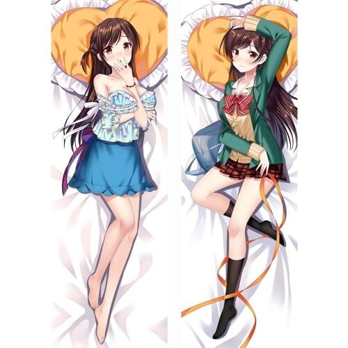 ZENGIA Anime Dakimakura Rent A Girlfriend Mizuhara Chizuru Female Hugging Body Pillow Case Home Bedding Pillow Cover