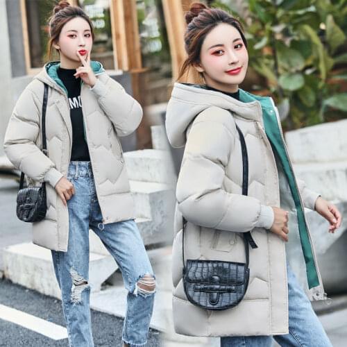 2019 hipster Jacket Parka Winter Women Hooded Cotton Padded Female Coat High Quality Warm Outwear Womens Manteau Femme Hiver