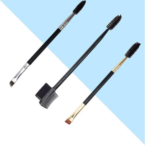 1pcs Eyebrow Brush Single Double-ended Makeup Brush Eye Shadow Brush Spiral Eyelash Curler Makeup Brushes Beauty Tools