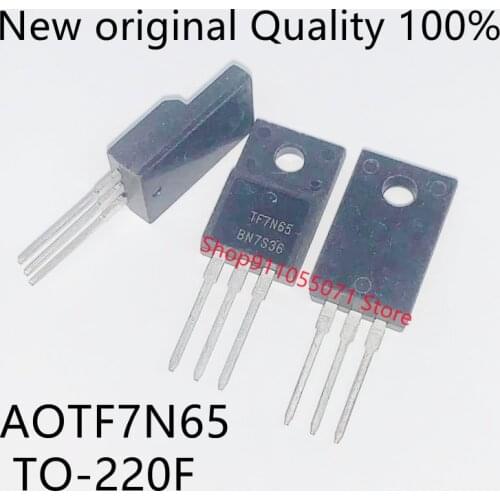 10PCS/LOT TF7N65 AOTF7N65 TO-220F 650V 7A New spot hot sale