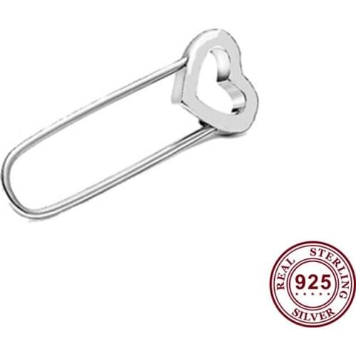 100% 925 Sterling Silver Charm Creative Me Series Safety Brooch Pendant Fit Pandora Women Bracelet & Necklace Diy Jewelry