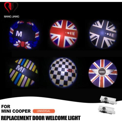 Car Door Welcome Light Lamp LED Mood Projector Auto Logo For Mini Cooper One S JCW R55 R56 R60 F55 F56 F60 Countryman Clubman