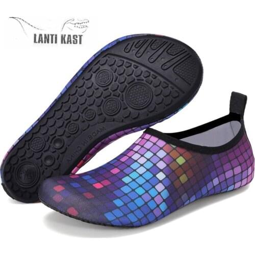 Water Shoes For Men Women Summer Aqua Shoes Beach Sandals Breathable Sport Slippers Upstream Sea Fishing Shoes Diving Aqua Socks