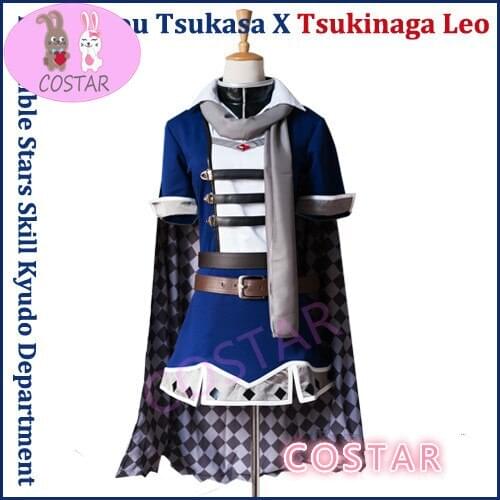 Anime Ensemble Stars Skill Kyudo Department Suou Tsukasa Tsukinaga Leo SJ Uniform Cosplay Costume Halloween Party Suit For Women