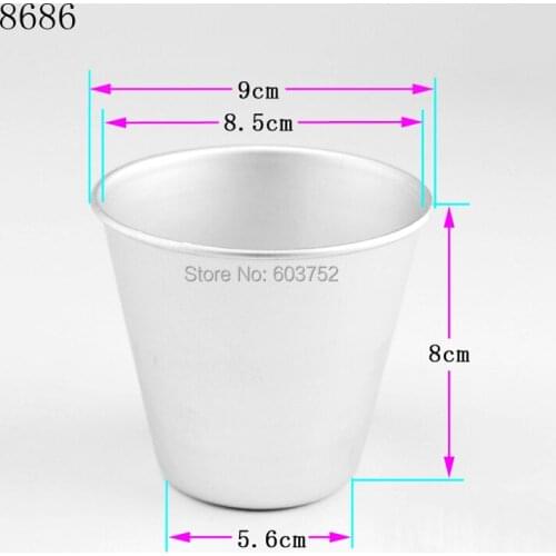 BAKEST 3d Wedding Round Aluminum Alloy Cake Cup Molds Fondant Cake Decoration Mould Baking Pudding Pans