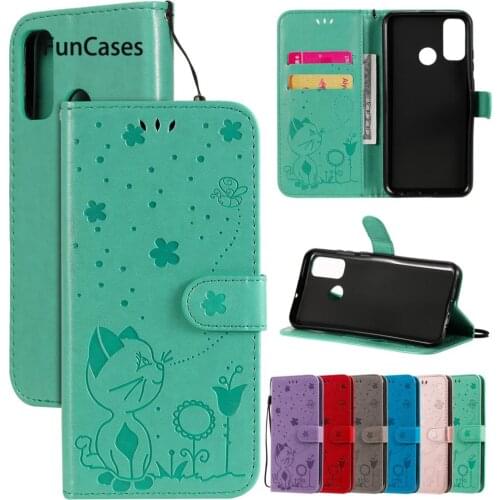 Bumper Cases For Huawei P Smart 2020 Newest Wallet Phone Case PU Leather Flip Pouch Cover Huawei P Smart 2020 Coque Mobile Hawey