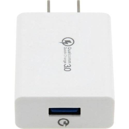 Quick Charge 3.0 USB Charger QC3.0 US Wall Mobile Phone Chargers Adapter Fast Charging For Xiaomi iPhone LG Smartphone 500pcs