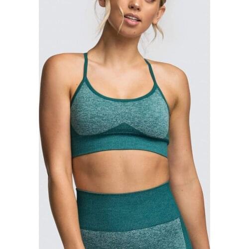 Yoga Bra Women Sports Top Sexy Cross Back Shockpoof Running Gym Shirt Athletic Vest Active Wear Girl Push Up Brassiere