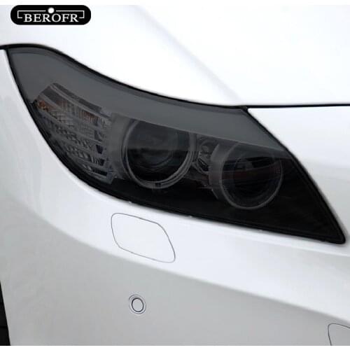 For BMW M2 F87 M3 F80 M4 F82 F83 M5 F10 F90 M6 M8 I3 I8 Z4 E89 G29 Car Headlight Tint Smoked Black Protective Film TPU Sticker