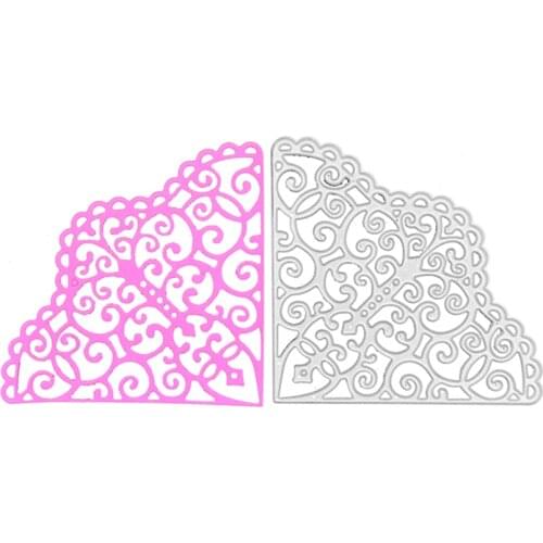 Julyarts Fan Lace Metal Die Cutters For Scrapbooking Mold DIY Crafts Paper Cards Album Decor Metal Dies Cut