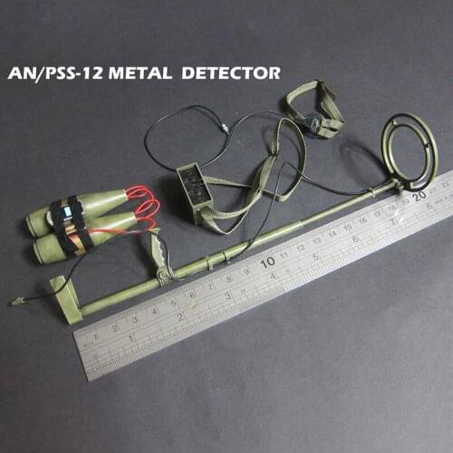 1/6 Scale Soldier Mine Detector Mine Sweeper Pvc Material Model 12'' Action Figure Scene Decoration Accessories Display