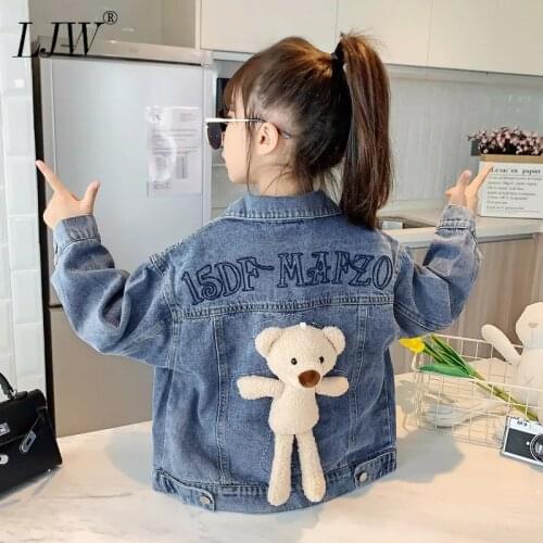 New Girl denim jacket coat Flower embroidery fashion Children Spring Autumn coat kids jacket baby coat 1-12Y girls baby jacket