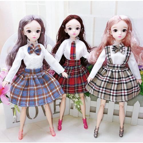 New 30cm Fashion Doll Movable Joints Dolls Makeup Casual Wear Clothes with Shoes Doll Accessories Toy for Girls Gift