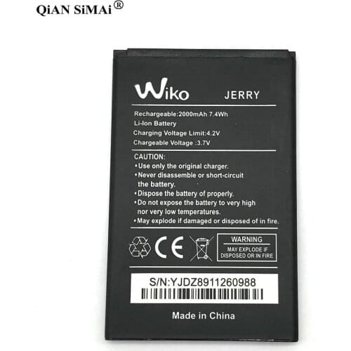New High Quality 2000mAh battery For Wiko JERRY phone