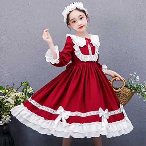 Sweet Lolita for kids pink lolita dress for teenage girls sweet Lolita Classic Lolita Dress Womens Layered Cosplay Costume