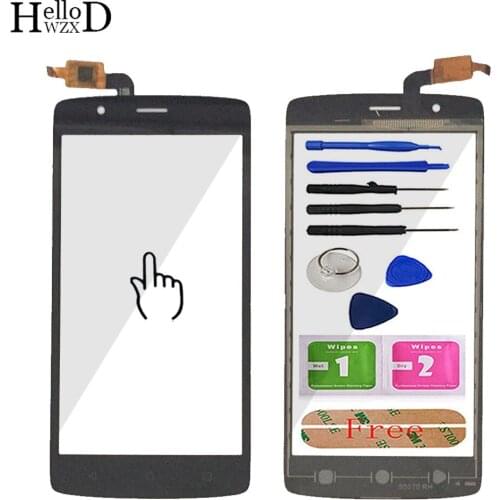 5'' Mobile Touch Panel For Fly Cirrus 3 FS506 Touch Screen TouchScreen Capacitive Digitizer Front Glass Lens Sensor Adhesive