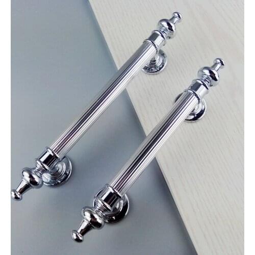 Modern chrome plated wooden door handles, bathroom and bedroom plastic doors, fireproof sliding doors, furniture handles