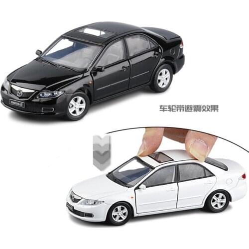 1:32 Mazda 6 Alloy Car Model Classic Japanese JDM Car Light Pull Back Steering Shock Toy Car Holiday Gift For Boys