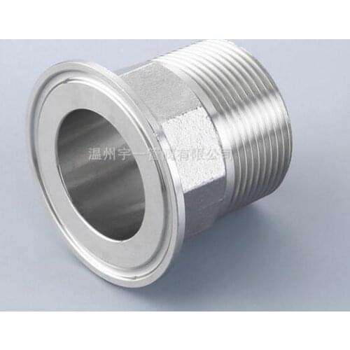 Tri-clamp X Male adapter 1.5'' tri clamp X 11/4" BSP