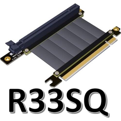 Gen3.0 PCI-E 16x To 16x Riser Extender Cable For GIGABYTE AORUS AC300W ITX Motherboard PCIe x16 Elbow Design LIAN LI customized