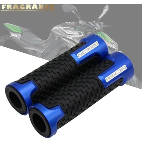 Universal 22mm 7/8'' CNC Aluminum Rubber Motorcycle Anti-Skid Handle Grips grips handlebar for For HONDA NC700S CB500F CB600F