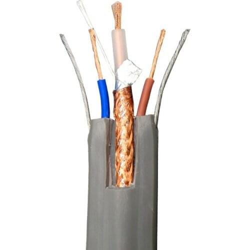 Elevator Video Cable with Double Power Line and Steel Wire Elevator Dedicated Traveling Monitoring Electrical Wire