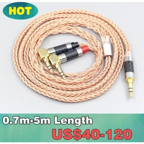 XLR 2.5mmBalanced 16 Core 99% 7N OCC Earphone Cable For Verum 1 One Headphone Headset L Shape 3.5mm Pin Earpohone LN007662