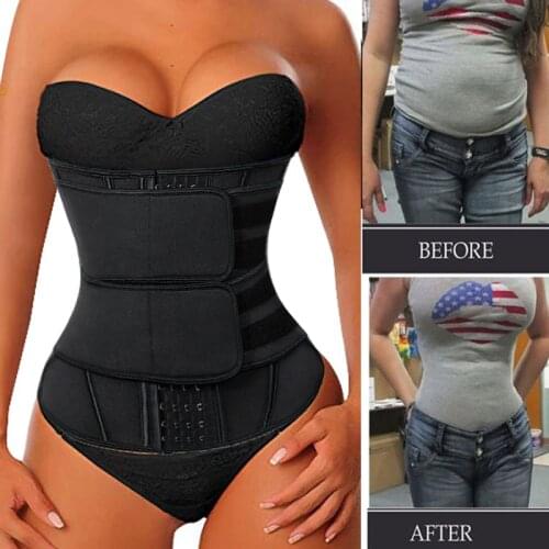 Women Neoprene Sweat Waist Trainer Corset Trimmer Belt for Women Weight Loss Waist Cincher Shaper Slimming Belt Shapwear