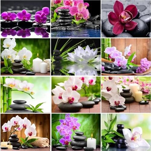 5D DIY Diamond Painting Flower Cross Stitch Kit Full Square/Round Diamond Embroidery Mosaic Art Rhinestone Decoration Picture