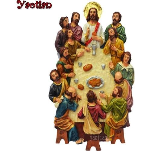 Jesus' Last Supper Dinner Diamond Embroidery Rhinestone of Picture 5D diy Diamond Painting Cross Stitch Kit Mosaic Set Decor Art