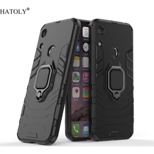 For Honor 8A Case Cover for Huawei Honor 8A Finger Ring Phone Case Hard PC TPU Shell Coque Bumper Armor Case For Huawei Honor 8A