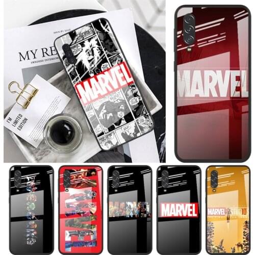 Marvel Avengers For Samsung Note 20 10 9 8 Ultra Lite Plus 5G A70 A50 A40 A30 A20 A10 Tempered Glass Phone Case