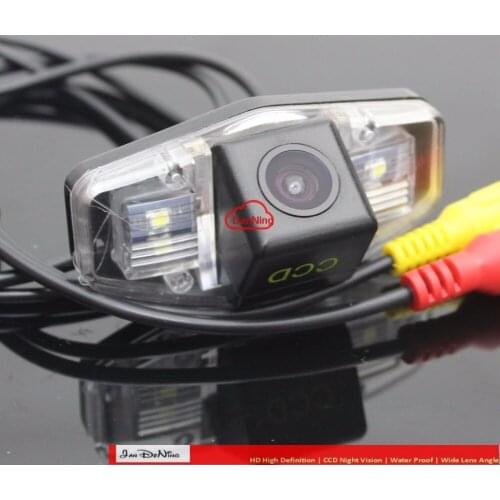 JanDeNing HD CCD Car Rear View Parking/ Backup Reverse Camera/License Plate Light OEM For Honda Civic VII VIII 2001-2014