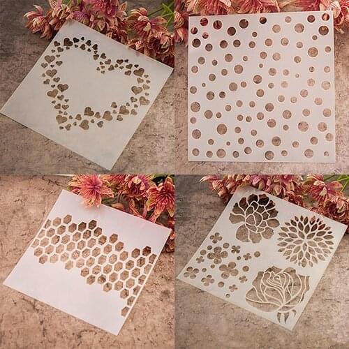 Coffee Stencils Painting Template Stencil Scrapbooking Album Cake Coffee DIY Art Decor Cake Decor Kitchen Creative Supplies Tool