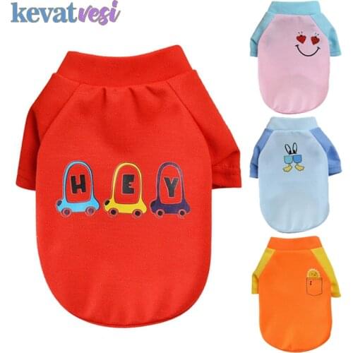 Pet Dog Clothes Summer Shirt for Small Dogs Breathable Puppy Coat Cute Dog Hoodies Chihuahua Bulldog Spring Pet Costume XS-XL