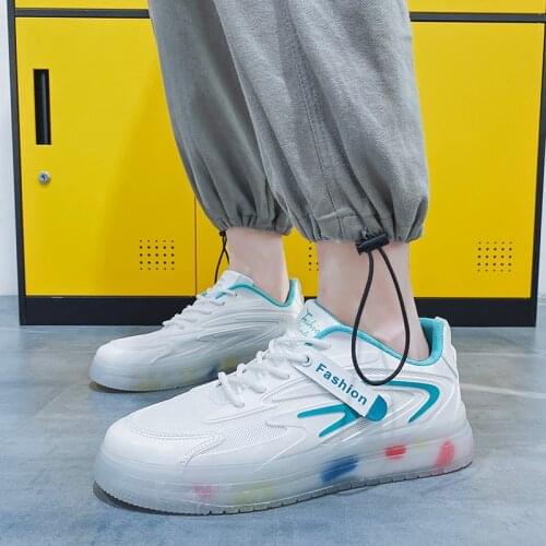 Mens New Breathable Mesh Flat Shoes In Summer Leisure Fashion Light Mens Non Slip Walking Shoes Korean White Shoes 2021