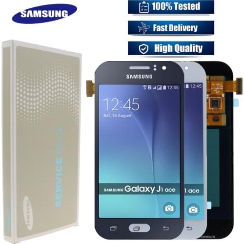 Original Super AMOLED LCD for SAMSUNG Galaxy J1 Ace J110 J110H J110F J110M LCD Touch Screen Digitizer Replacement Parts 100%Test