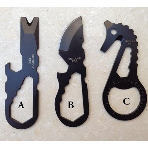 Outdoor camping EDC Mini multi-tool knife Hippocampus crowbar opener Multi-function screwdriver gear Pocket gadget FW074