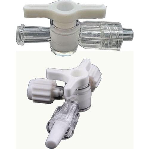 2 Ways 3 Ways Stopcock With luer Lock Connection PC Ozone Resistant Material