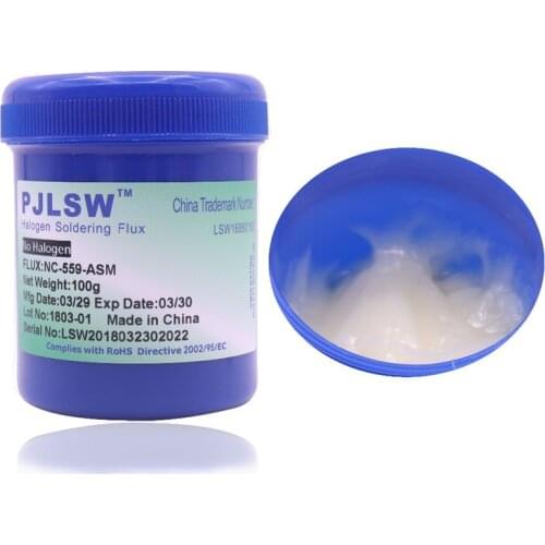 PJLSW NC-559-ASM Milky white BGA Solder Flux Paste Welding Assist Tools 100g Milky white