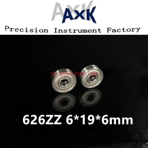 2019 Special Offer Promotion Axk 6x19x6mm 626zz Bearing Abec-3(10pcs) 6*19*6 Mm Metric Thin Section 626 Zz Ball Bearings 626z