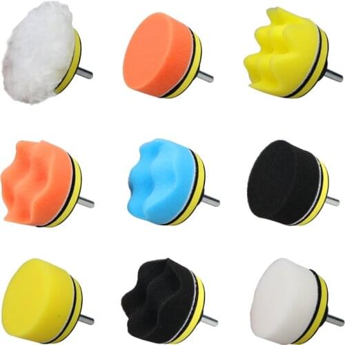 Car Polishing Disc Self-Adhesive Buffing Waxing Sponge Wool Wheel Polishing Pad Sponge Wheel For Car Polisher Drill Adapter