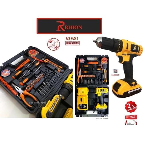 Rhion 2020 Series 24V Li-On Percussion Cordless Rechargeable Drill Driver