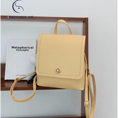 2021 New Luxury Designer Womens Backpack Pure Color Women Student School Bags Fashion Tassel Design Ladies Travel Backpack Sac